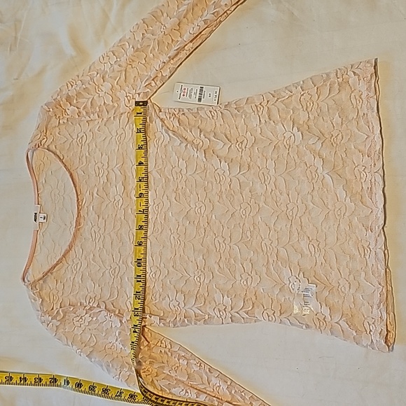 Pink Lace Long Sleeve Shirt, Size Small, NWT - Picture 9 of 10